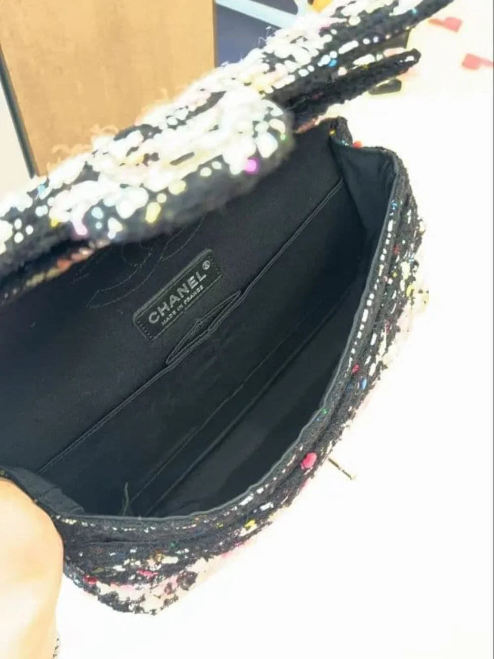 Chanel Multicolor Nep Tweed Quilted